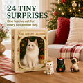 Cat Ornament Advent Calendar with 24 festive Christmas surprises