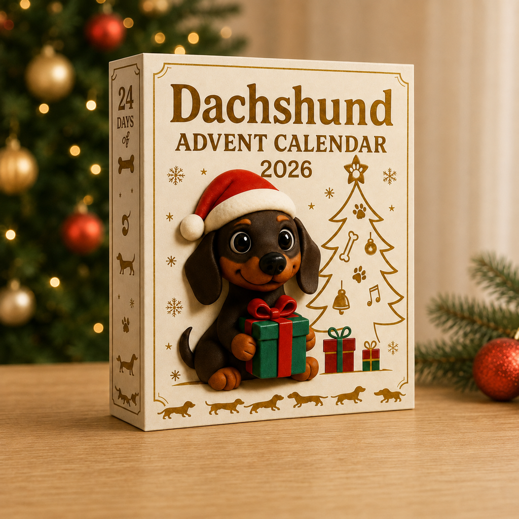 Dachshund Christmas ornament collection detail