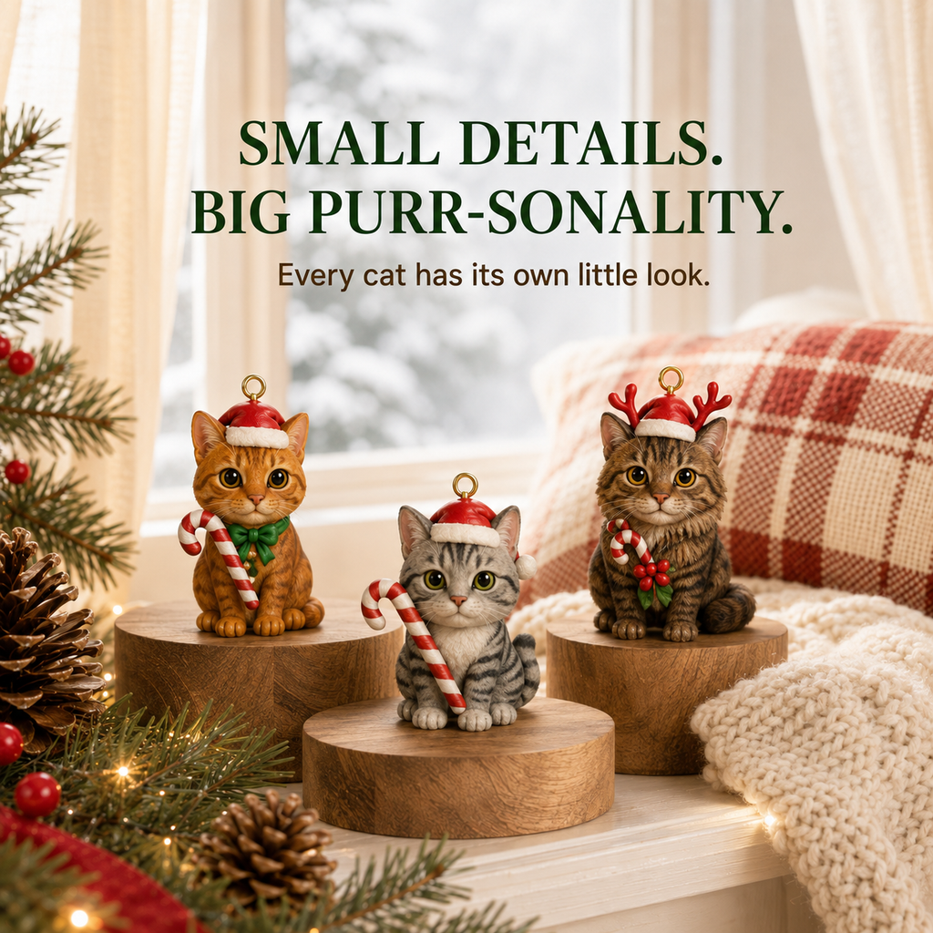 Detailed cat characters from the advent calendar