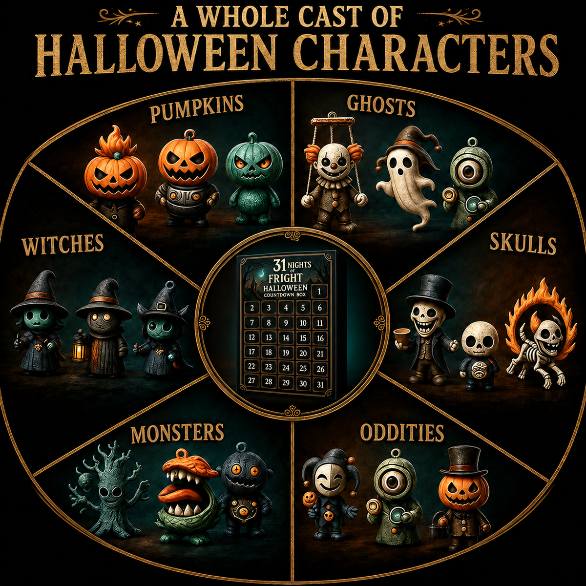 31 Nights of Fright Halloween Countdown Gift Box